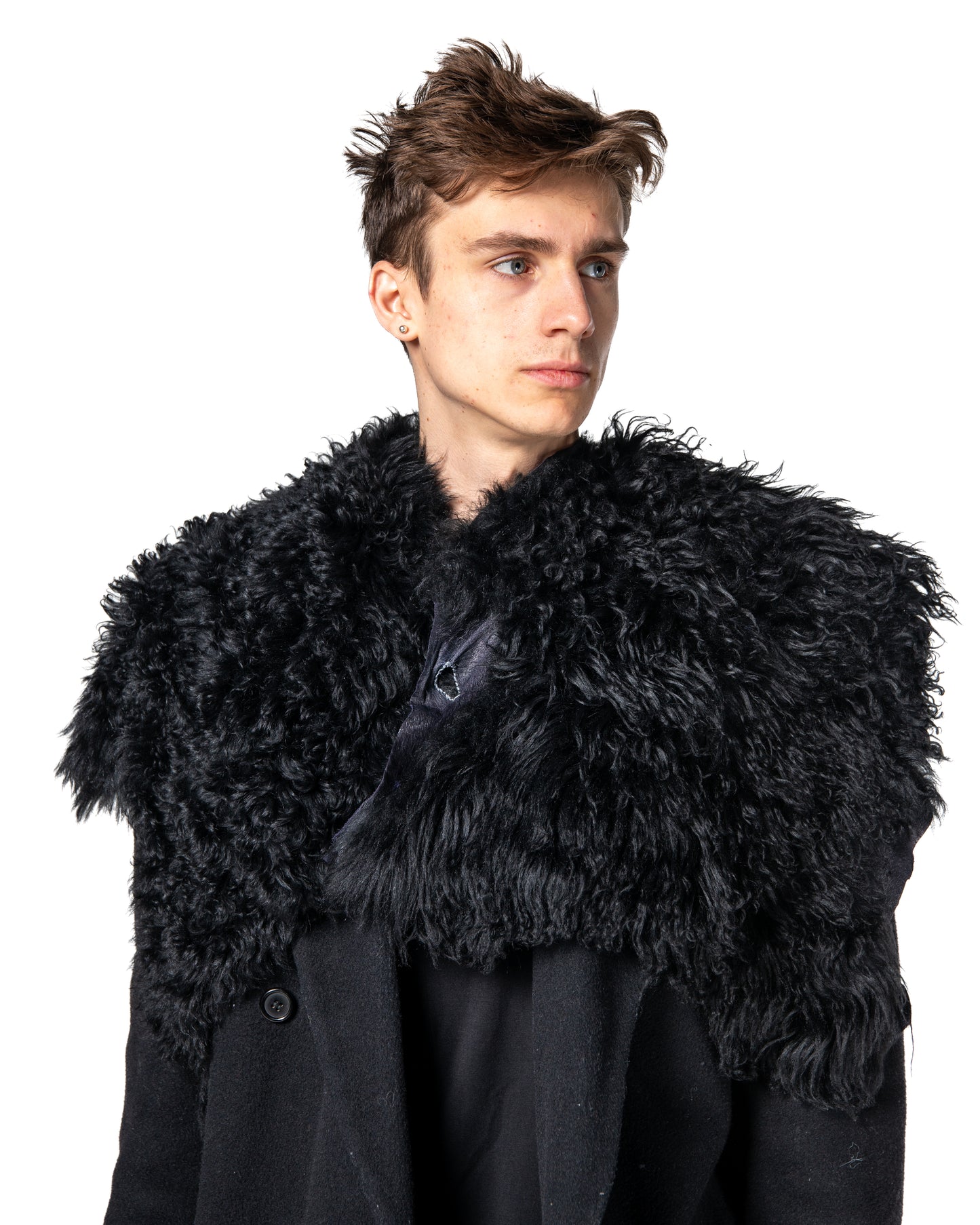 SHEEPSKIN SHOULDER SHAWL