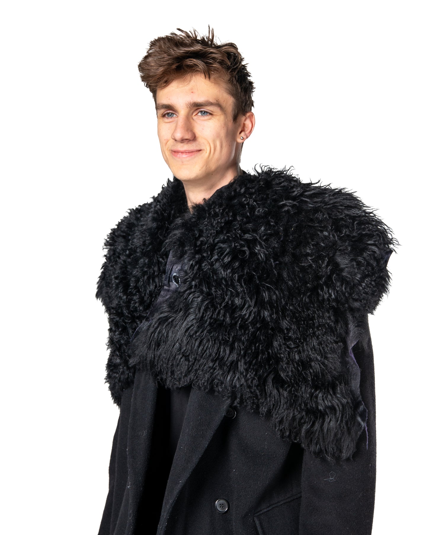 SHEEPSKIN SHOULDER SHAWL