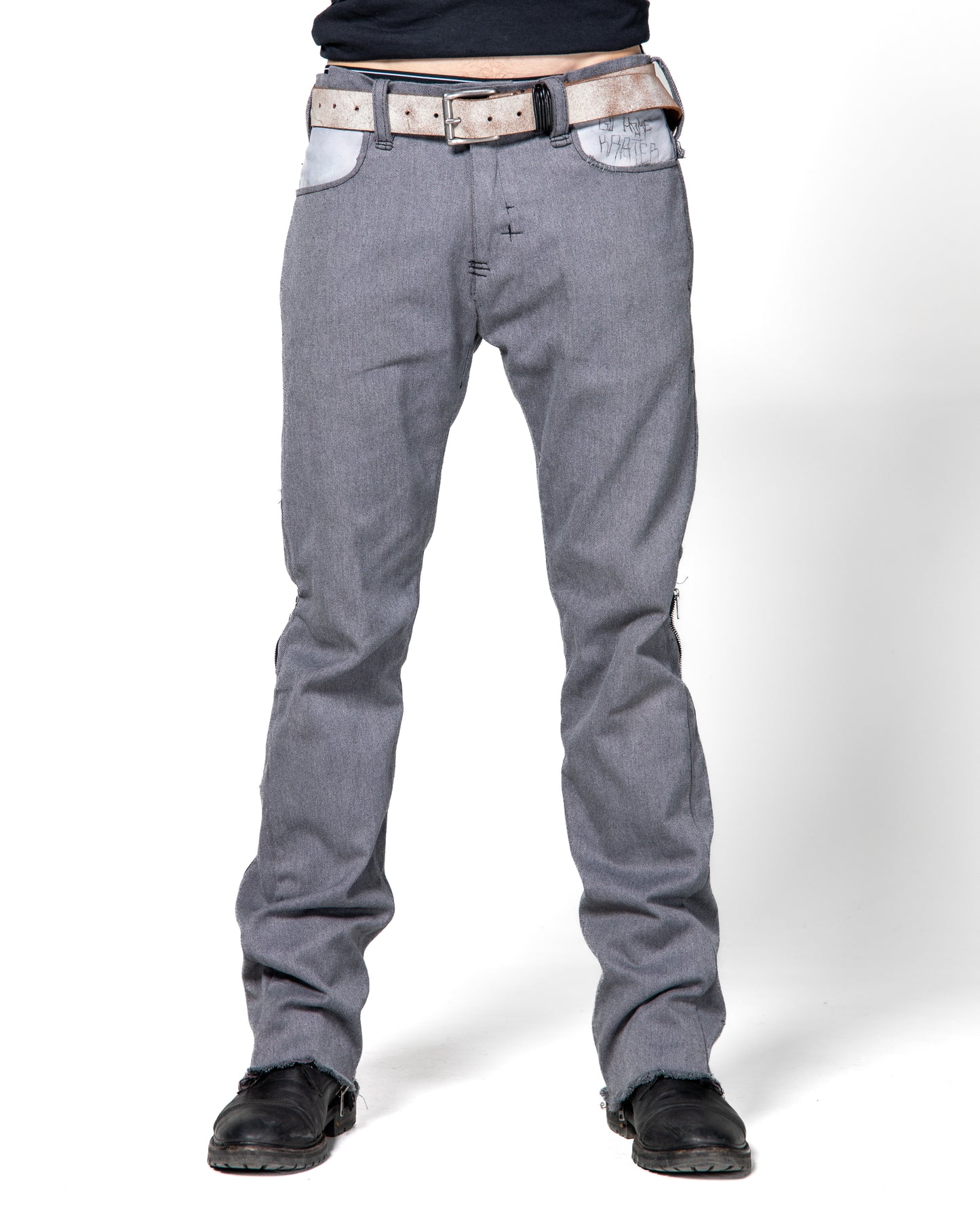 ZIPPER FLARE DENIM