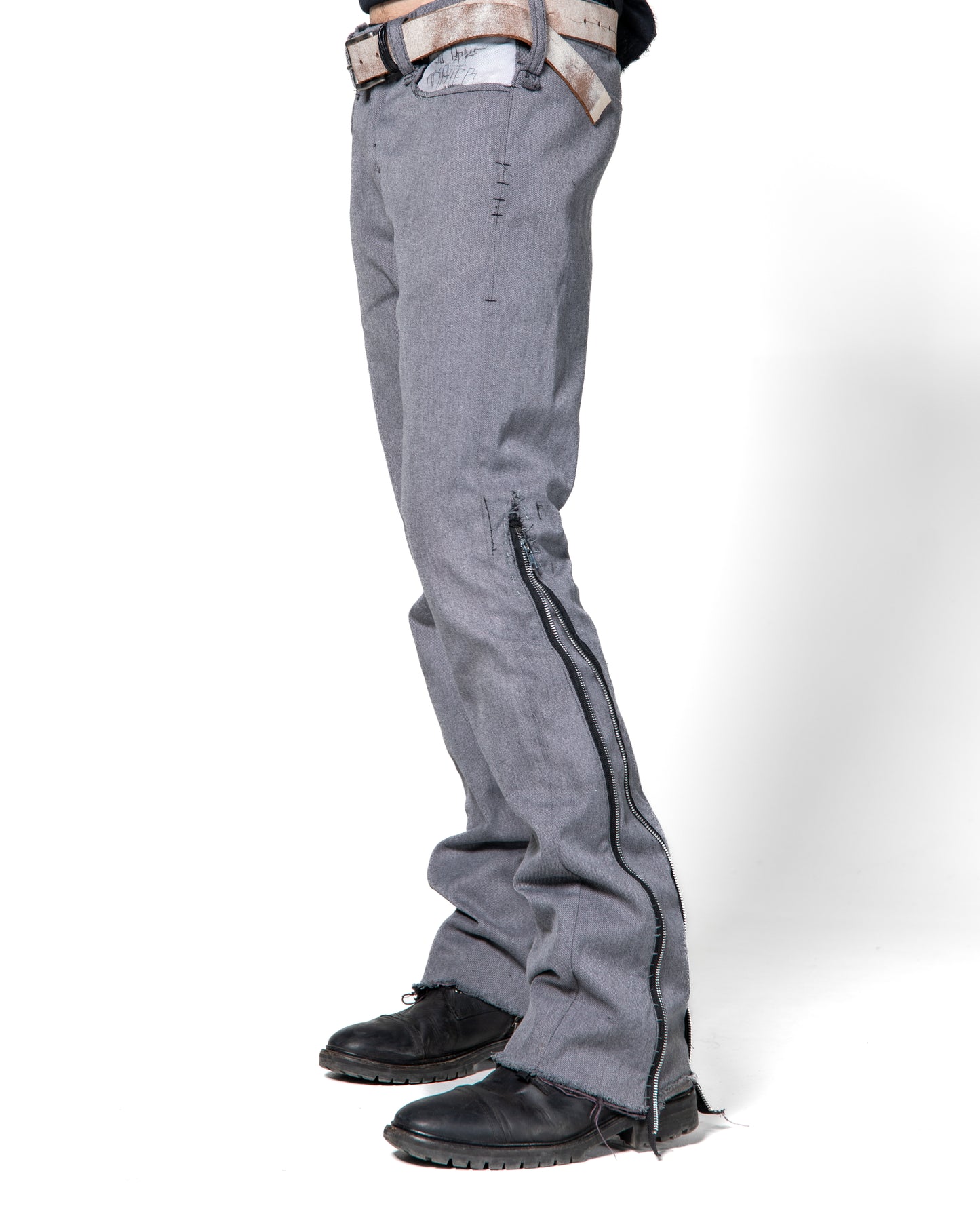 ZIPPER FLARE DENIM