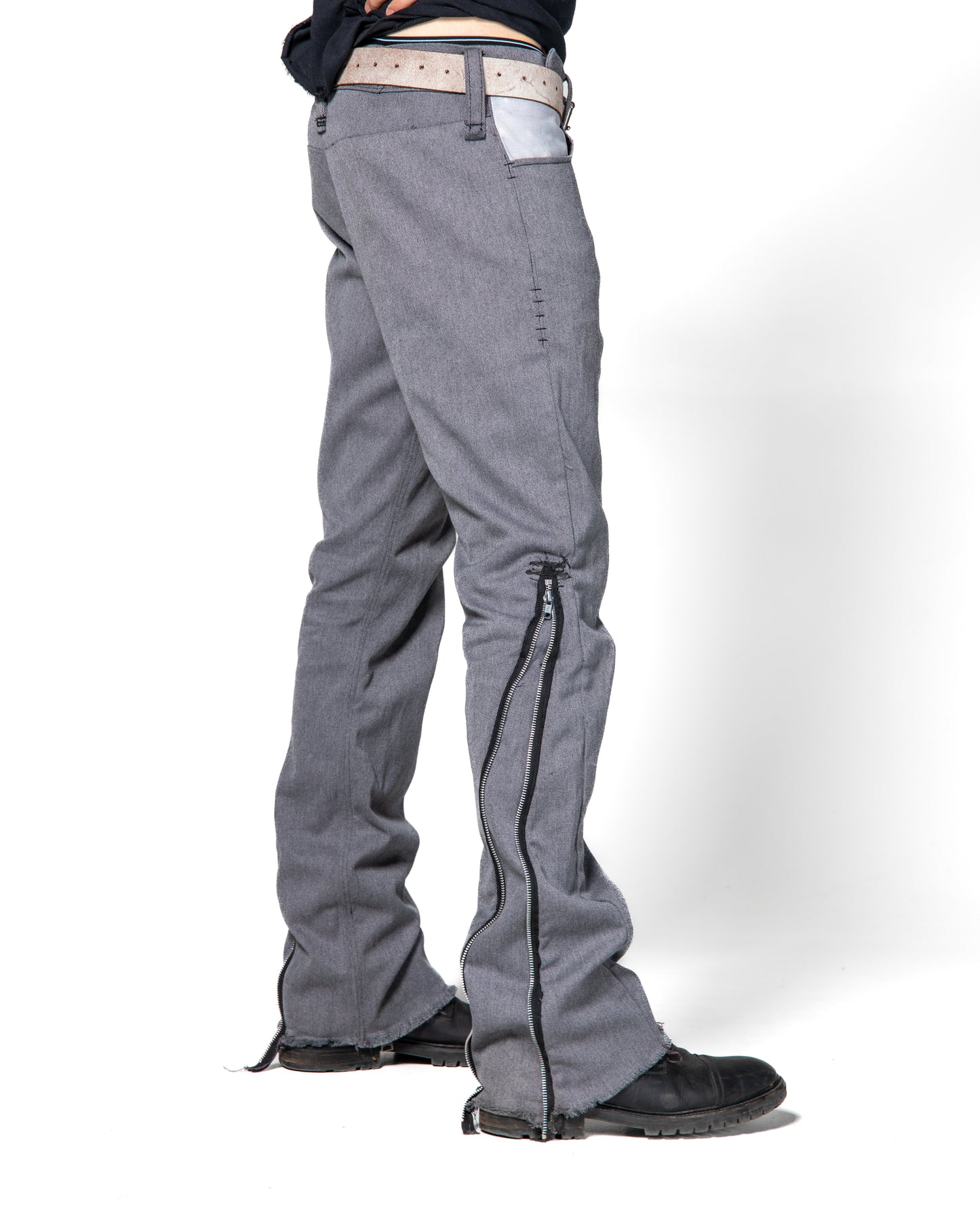 ZIPPER FLARE DENIM