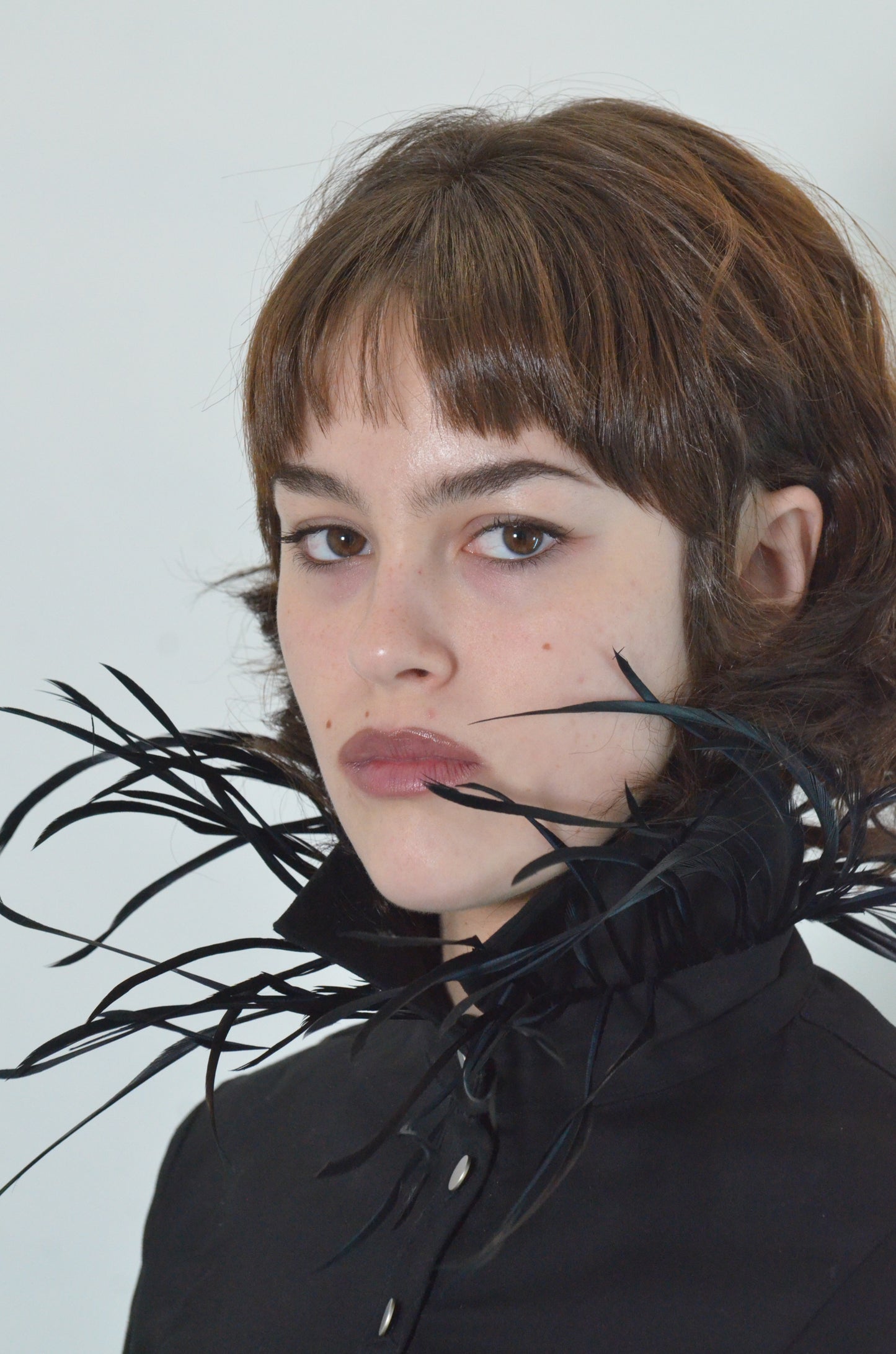 FEATHERED DRESS SHIRT