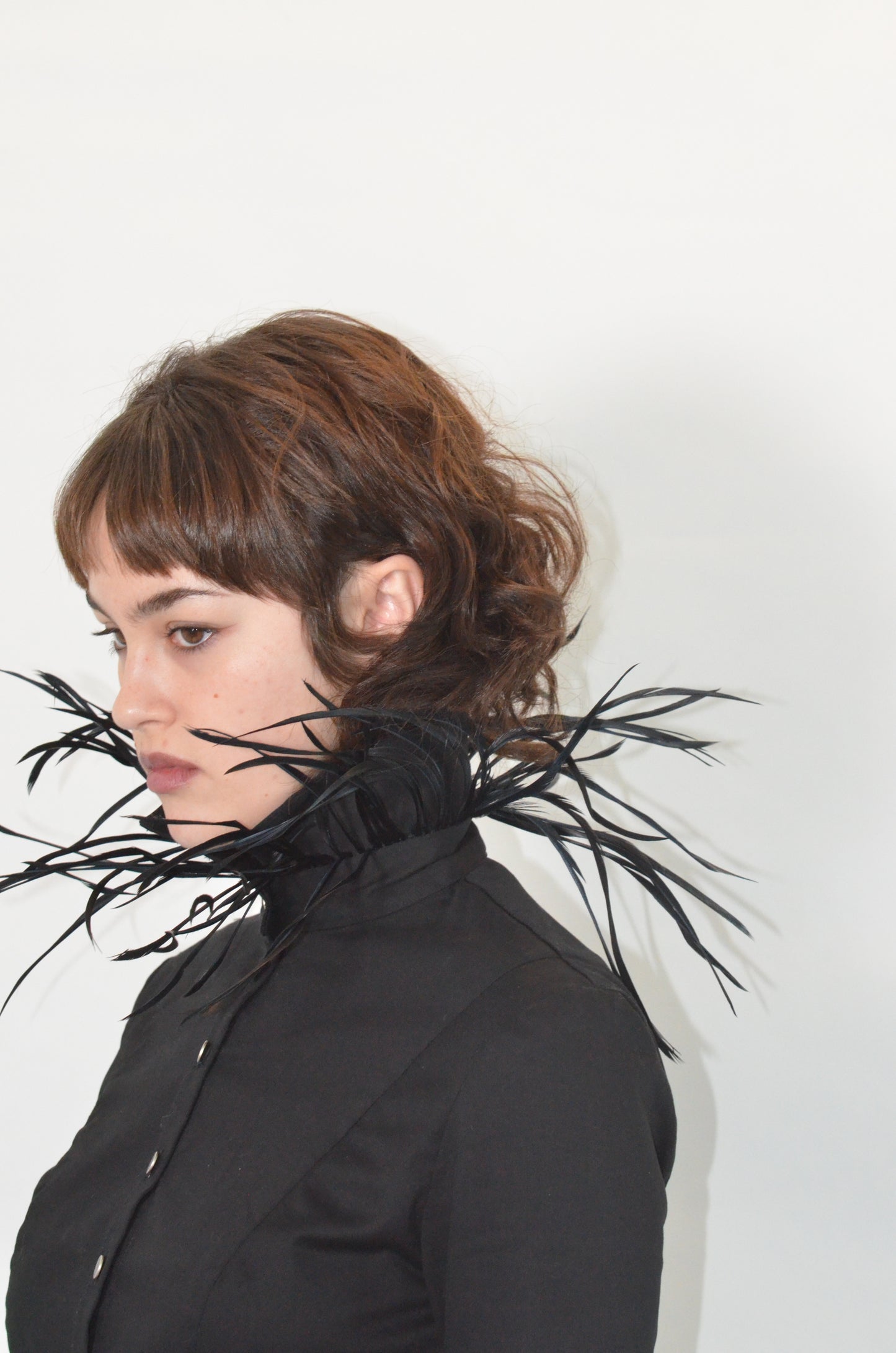 FEATHERED DRESS SHIRT