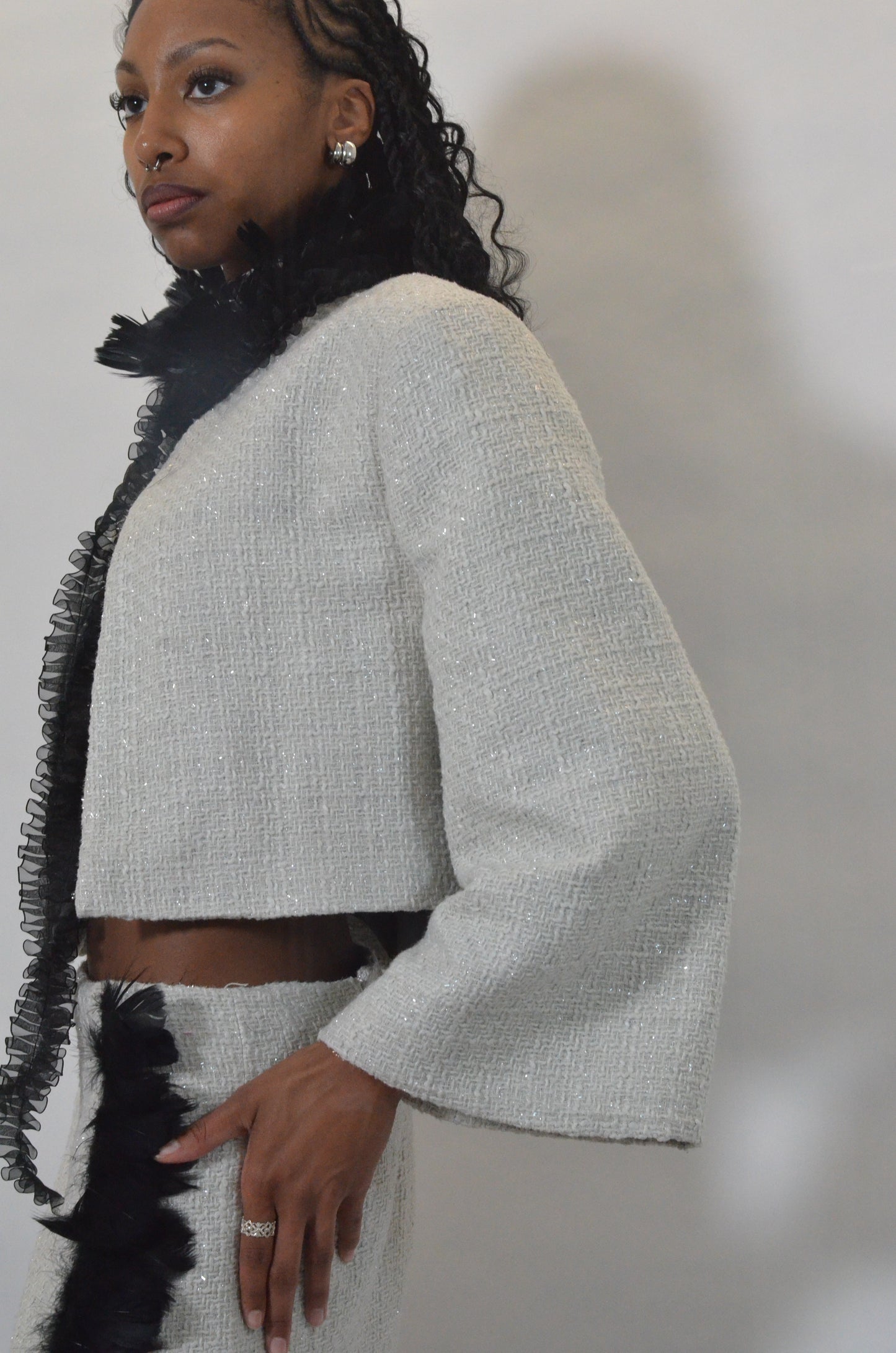 CROPPED TWEED JACKET