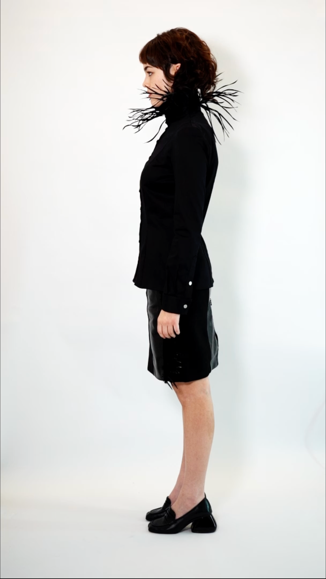 FEATHERED DRESS SHIRT