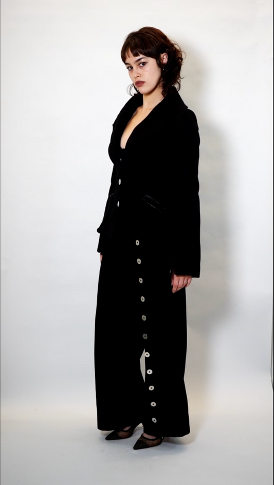 LOW RISE WOOL TROUSER