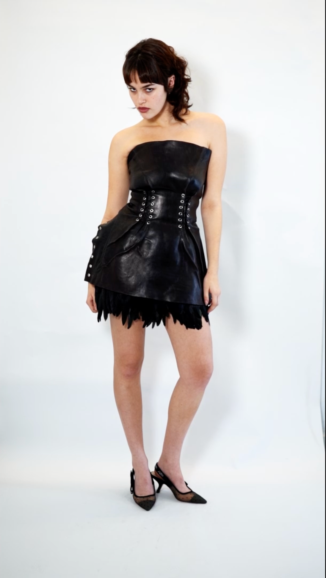 LEATHER MOLDED CORSET