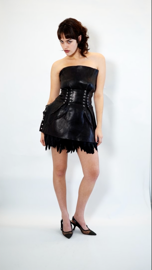 LEATHER MOLDED CORSET