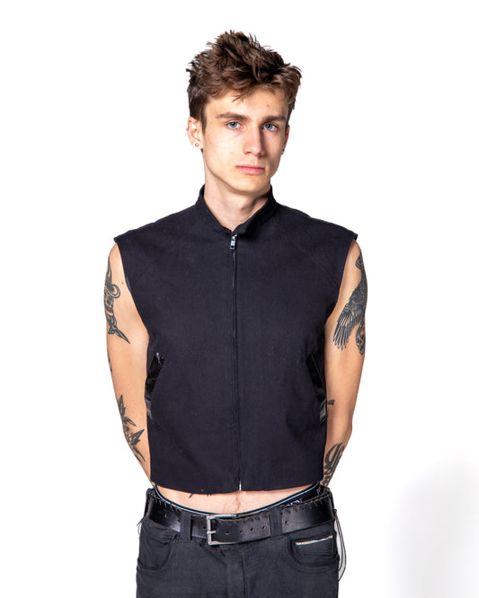 CROPPED MOTO VEST