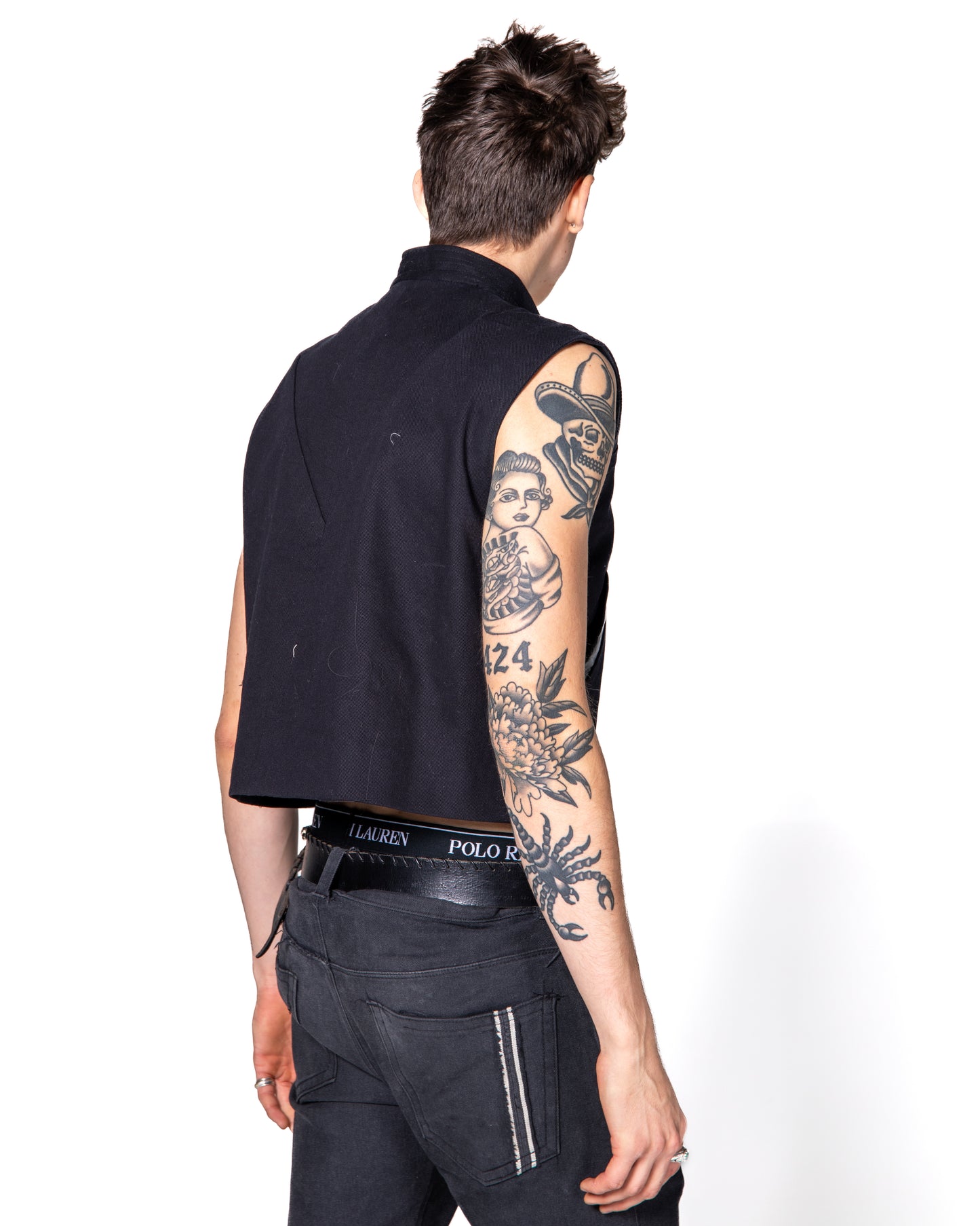 CROPPED MOTO VEST