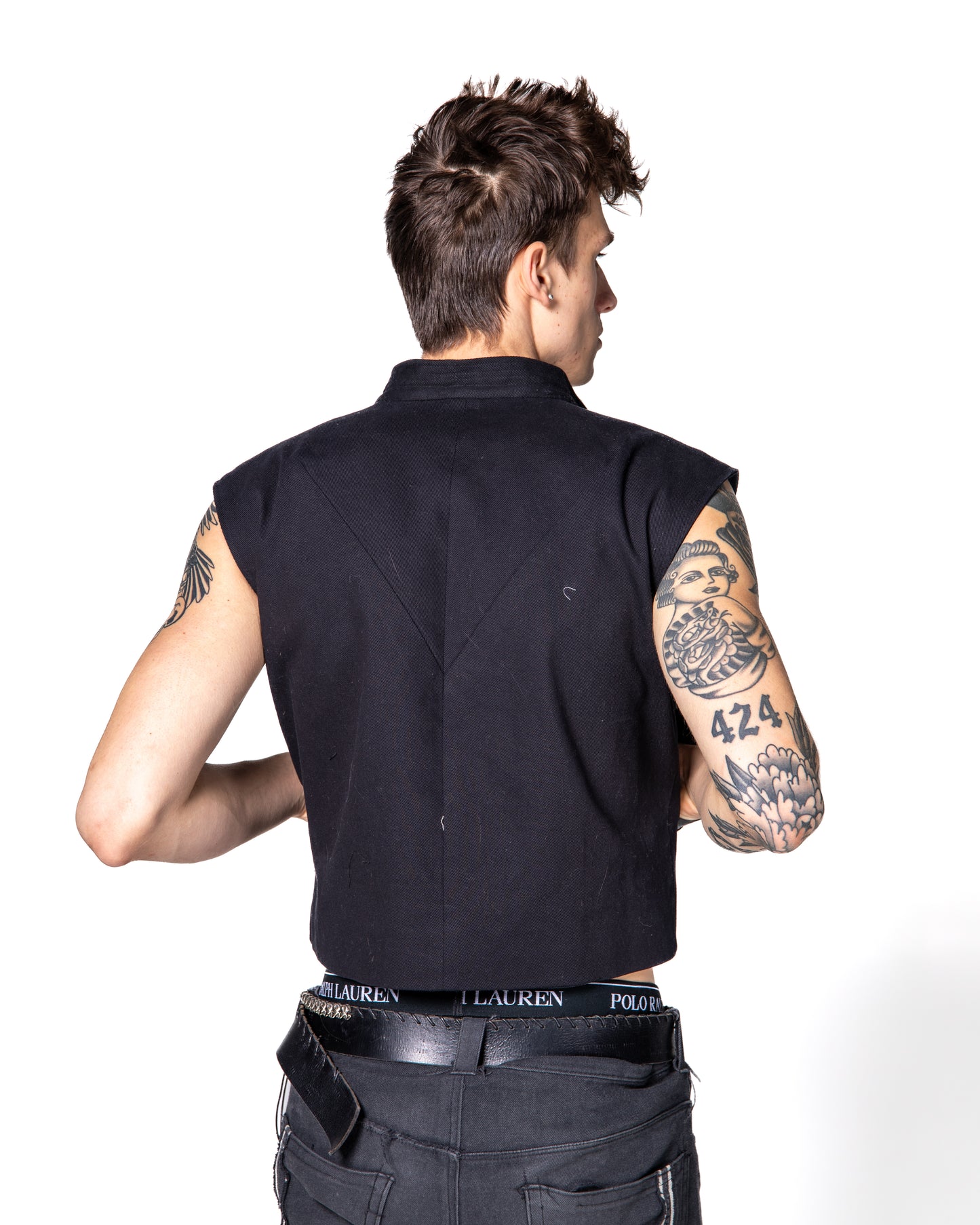 CROPPED MOTO VEST