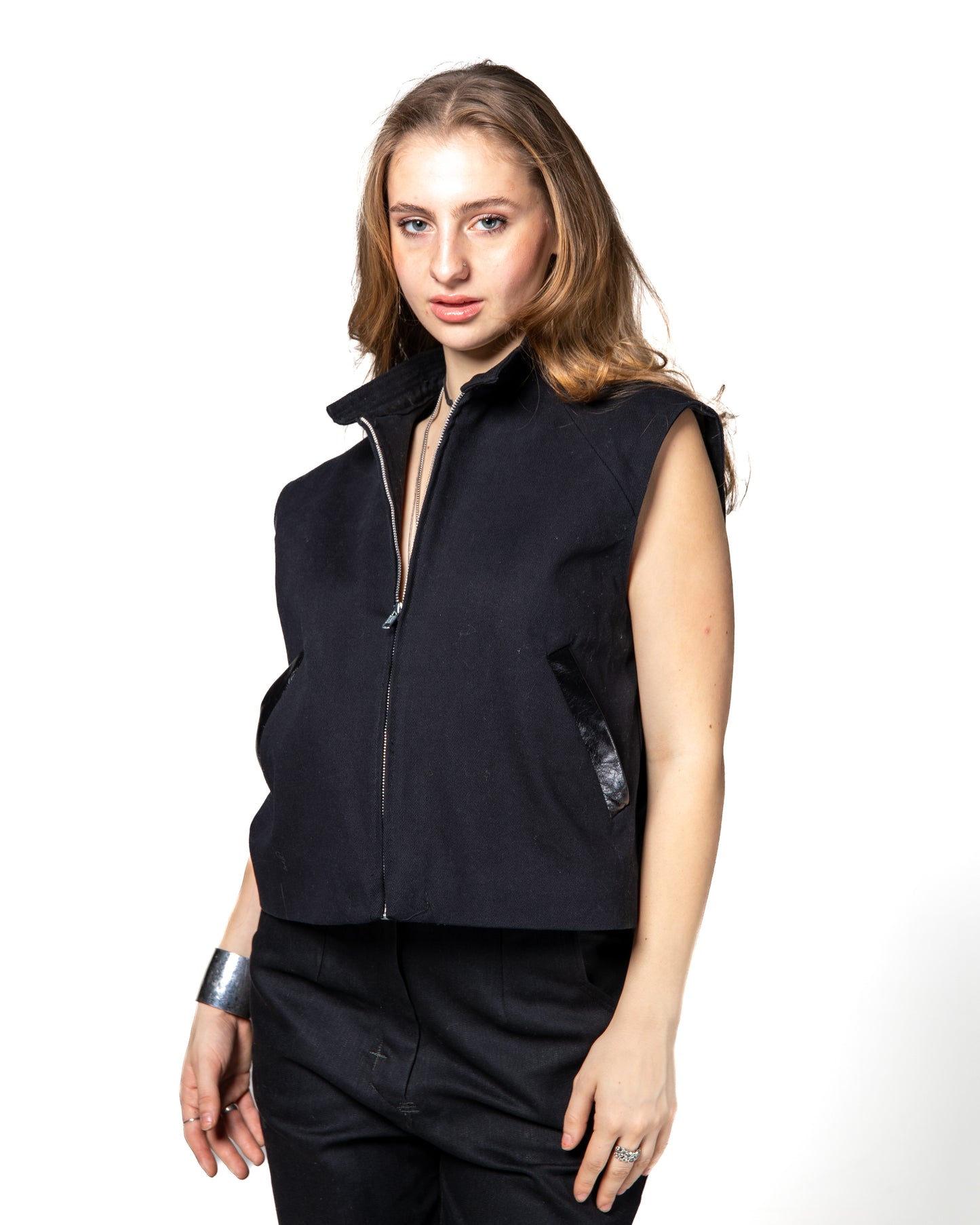 CROPPED MOTO VEST