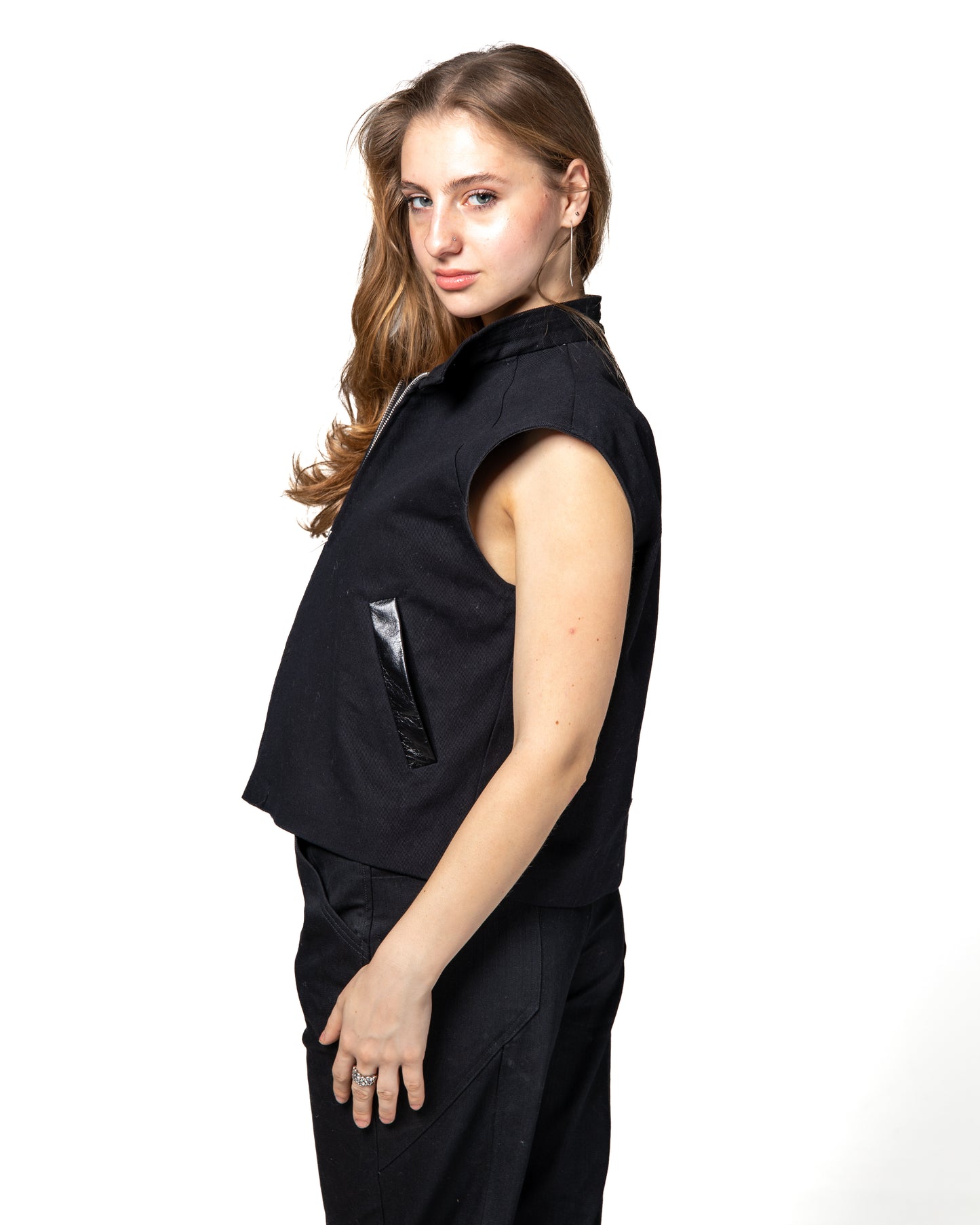 CROPPED MOTO VEST