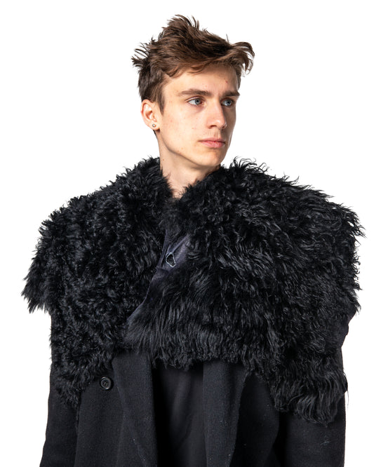 SHEEPSKIN SHOULDER SHAWL