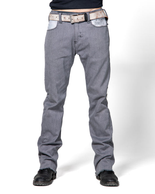 ZIPPER FLARE DENIM
