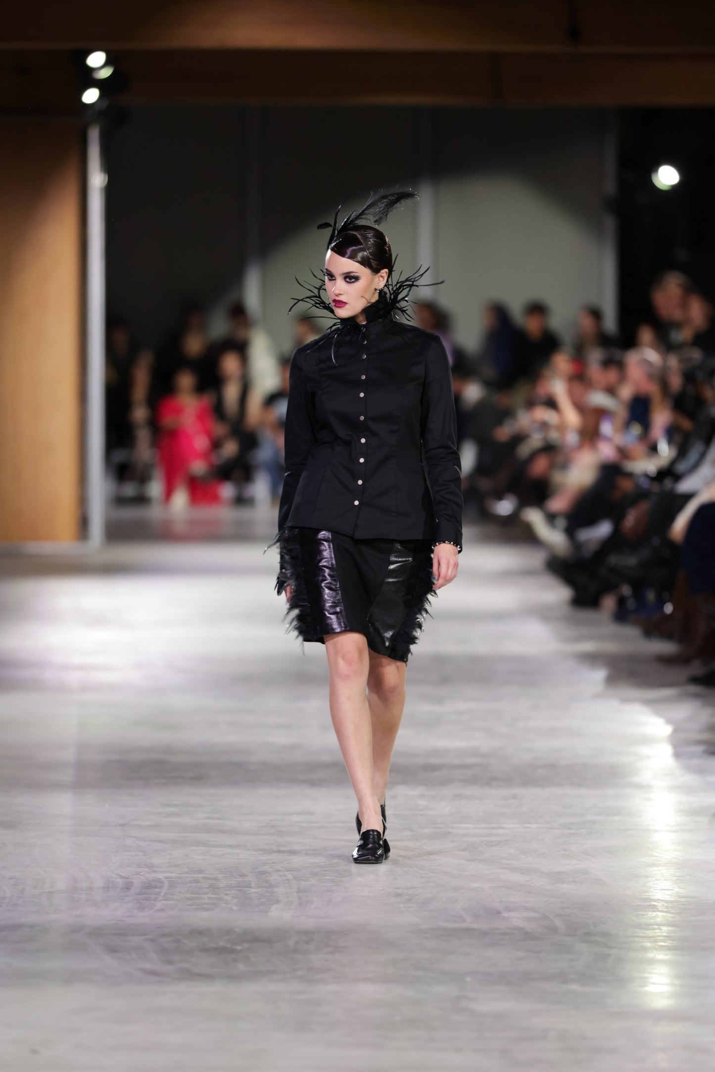 FEATHERED DRESS SHIRT